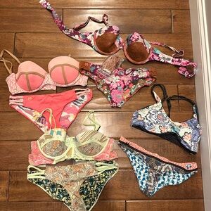 Lot of 4 Maaji bikini bathing suits size LARGE